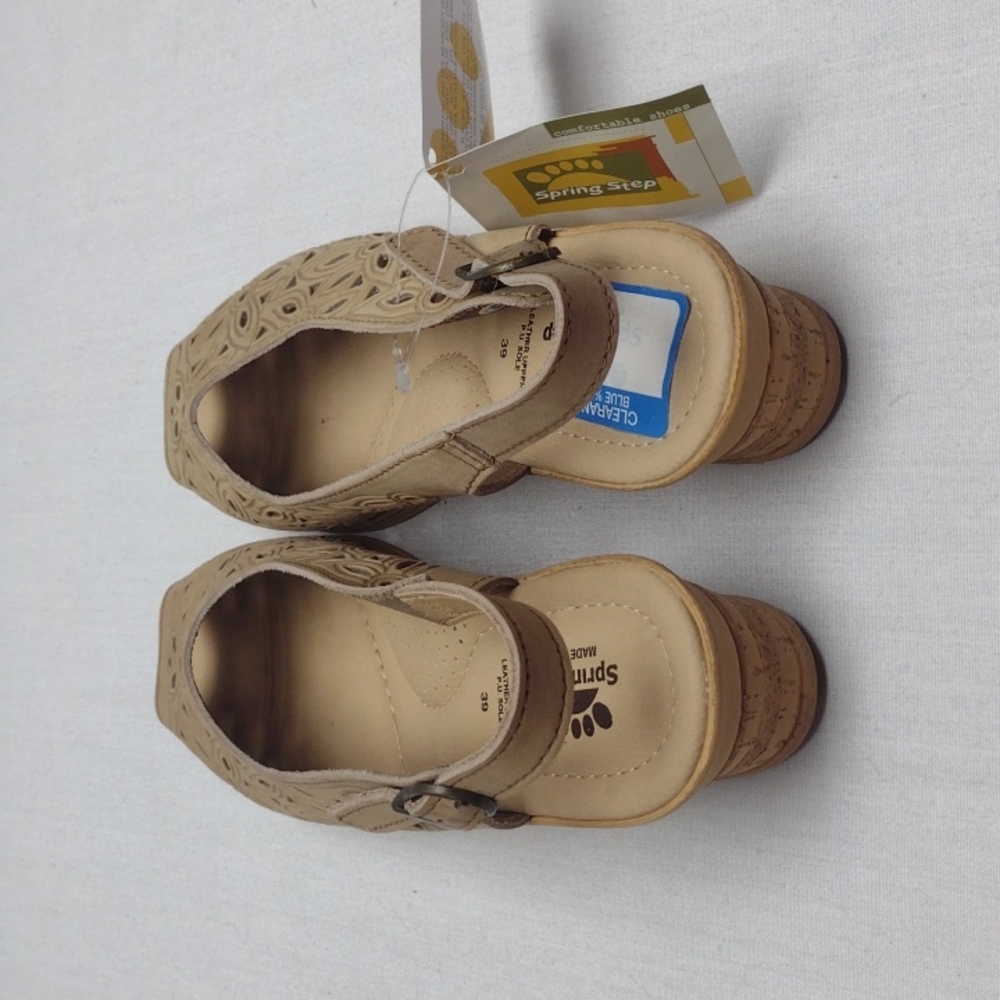 Spring step beige sandals - Picture 4 of 5